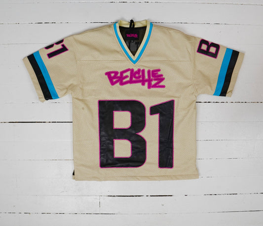 Tan Leather Football Jersey